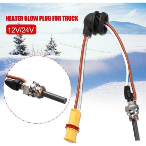 12V24V Universal Ceramic Pin Parking Heater Glow Plug for Eberspacher D2 D4 D4S Heater Glow Plug for Car Truck Auto Heater Parts