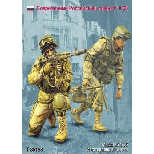 1:35 ratio die-cast resin special forces soldiers 2 figures need to be assembled and colored by themselves