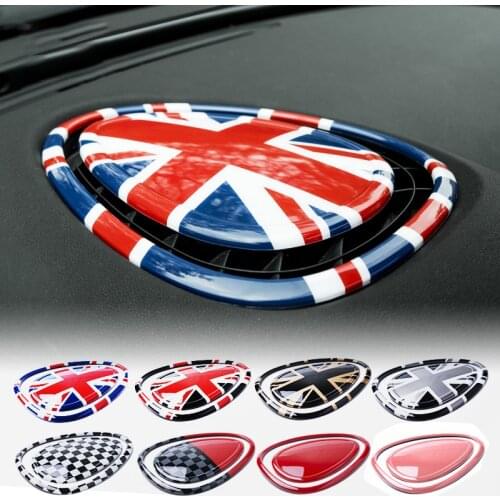 2PCS Union Jack Car A/C Dashboard Vent Panel Cover Case Shell Sticker For Mini Cooper One JCW F54 Clubman F55 F56 Accessories