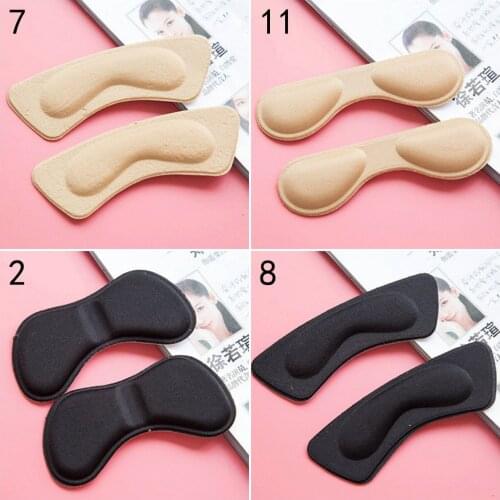 2pcs Practical Sticky Fabric Shoes Back Heel Inserts Insoles Pads Cushion Liner Grips High Quality Braces & Supports
