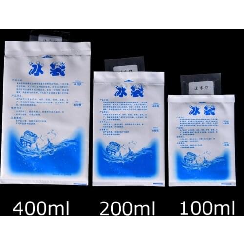 5pcs/lot Reusable Gel Ice Bag Insulated Dry Cold Ice Pack Gel Cooler Bag For Food Fresh Food Ice Bag