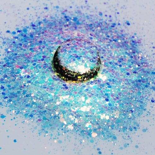 50g/Pack Nail Art Glitter FLAKES POWDER Sequins Mixed Iridescent Fairy Tears Mermaid Holographic Laser Nail Decor Glitter Tc#049