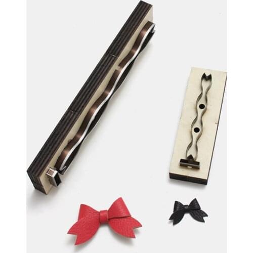 Bow Scrapbook Embossing Wooden Die Cutting Leather Mold Bowknot Shape Cutting Mold for Earring Jewelry DIY Leather Craft