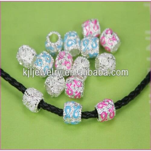 Free ship! 60pcs Top Quality crystal rhinestone sideway ribbon connector breast cancer awareness sign bracelet connector