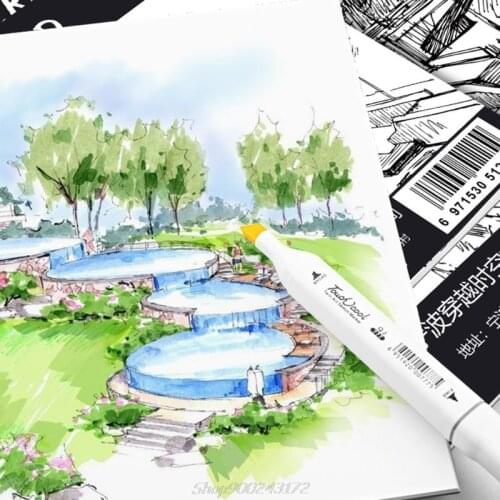 A3/A4/B5 Drawing Paper Pad Notebook Sketch Book for Marker Art Paiting Diary Student Gifts 30 Sheets Jy27 20 Dropship