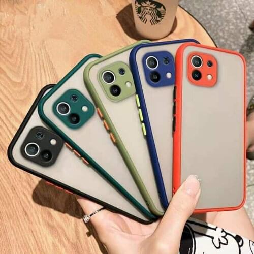 For Xiaomi mi 11 Case POCO X3 NFC F2 PRO Silicone Matte Funda Protectiv Phone Covers For Xiaomi Mi 11 mi11 Redmi Note 9s 8 Pro