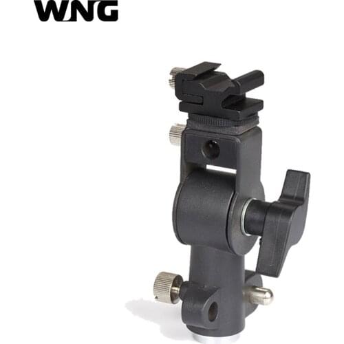 Hot Shoe Flash Mount Swivel Light Stand Bracket Umbrella Holder D Type