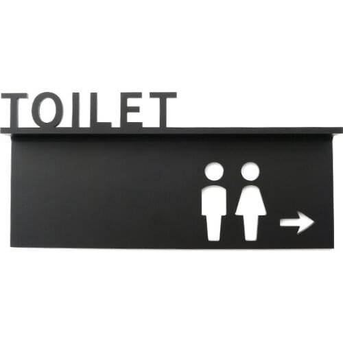 Door Plates Men Women Toilet Reminder Signs Company Shopping Malls Office Buildings Indicator Plaque Sign 3D Paste Signage