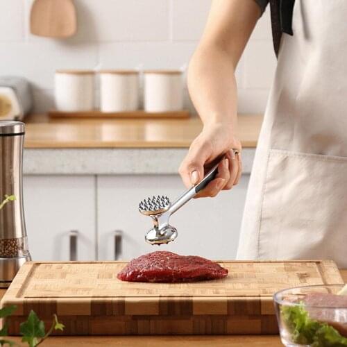 Zinc Alloy Household Steak Tenderer Double-Sided Nail Chicken Chop Beater Pine Meat Needle Kitchen Meat Tool Artifact Creative