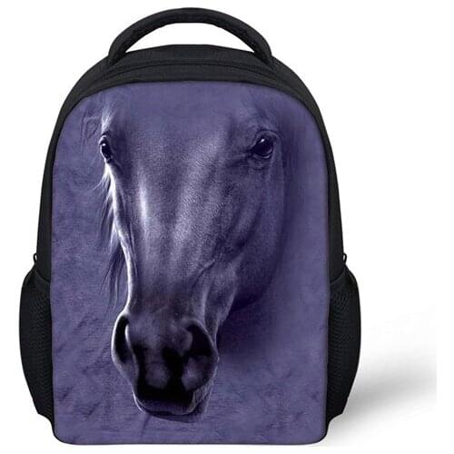 Cool Girls Crazy Horse School Bag Little Boys Kindergarten Bookbag Mini Preschool Kids Schoolbag Mochila Escolar