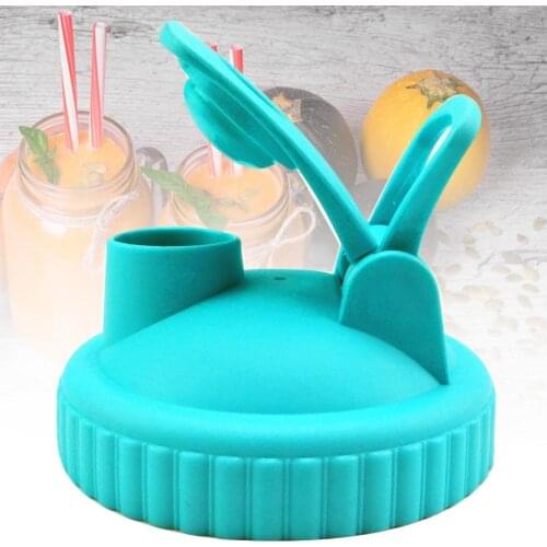 Mason Jar Lid Drink Bottle Cap With Wide Mouth Holes Leak Proof Jar Lid Bottle Cover For Kitchen