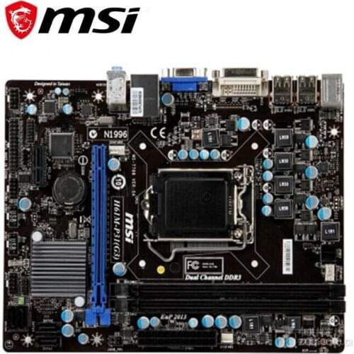 For MSI H61M-P31(G3) Desktop Computer Motherboard LGA 1155 DDR3 For Intel H61 H61M Desktop Mainboard SATA II Used