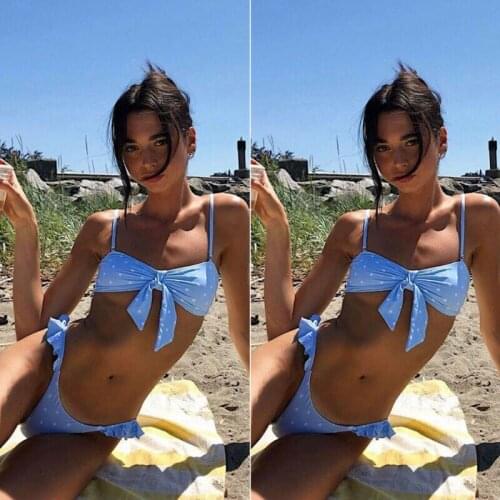 2020 New Fashion Womens Push-Up Padded Bikini Set Sexy Hot Ladies Low Waist Seaside Swimsuit Beach Swimwear Bathing Suit