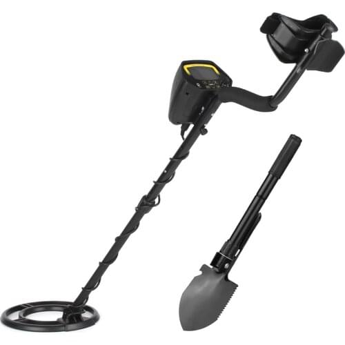 LCD underwater Metal Detector underground Gold Detector Gold Digger Treasure Hunter + Adjustable Search Coil Folding Shovel