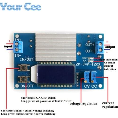 12A 160W DC-DC Step Down Module Adjustable Buck Power Supply Module With Digital LCD Display Constant Voltage Constant Current