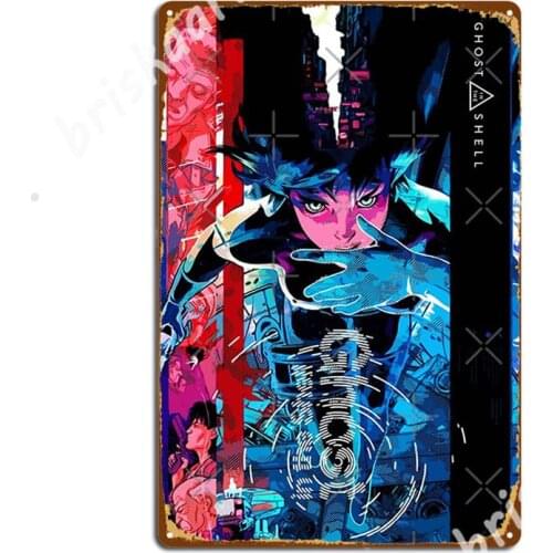Ghost In The Shell Metal Signs Wall Decor Designing Club Bar Club Party Tin sign Posters