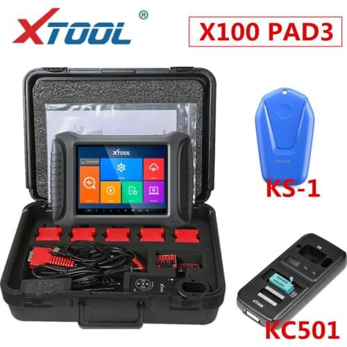 XTOOL X100 PAD3 Auto Key programmer OBD2 Diagnostic Tools For Toyota / lexus Key Lost Plus KC501 & KS-1 Key Simulator