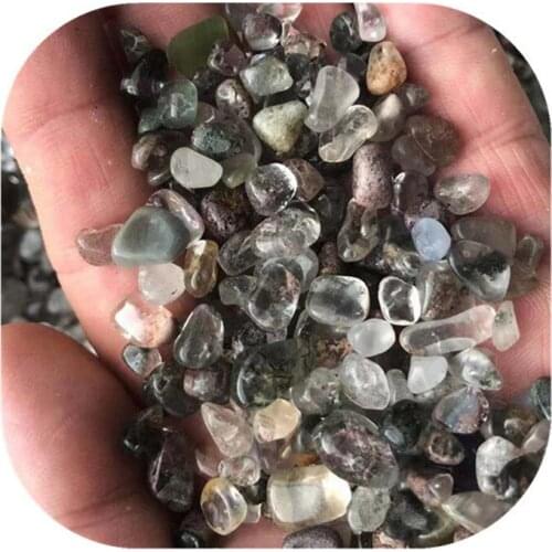 Christmas crystals healing stones gravels natural green garden quartz crystal chips for room decoration