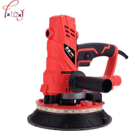 Hand held dustless wall polishing machine putty polishing wall grinding machine with 360 degree LED light band 220V 1PC