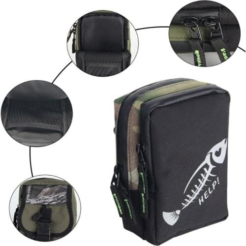 Oxford Cloth Fishing Bag with Hang Buckle Multifunctional Waterproof Lure Bag Outdoor Fishing Tackle Pesca