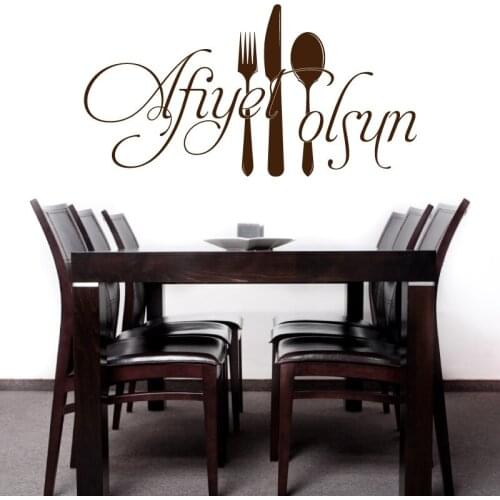 Turkish Wall Stickers ,Turkish muslim Kitchen Restaurant decoration wall stickers 1861