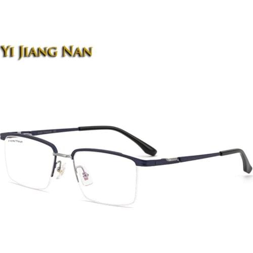 Men 9 g Ultra Light Pure Titanium Optical Eyewear Prescription Glasses Frame Half Rim Women Eyeglasses Spectacle