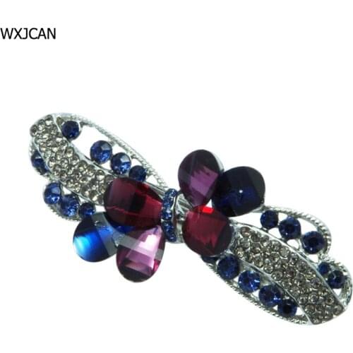 WXJCAN woman hair clip Rhinestone glass hair jewelry