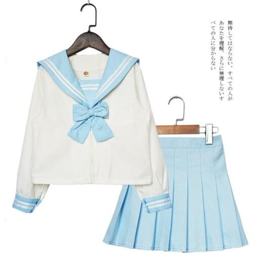 Girls Japanese JK Uniform Suit 2021 Summer New Childrens Sailor Suit Elementary School Students' College Pleated Skirt Suits