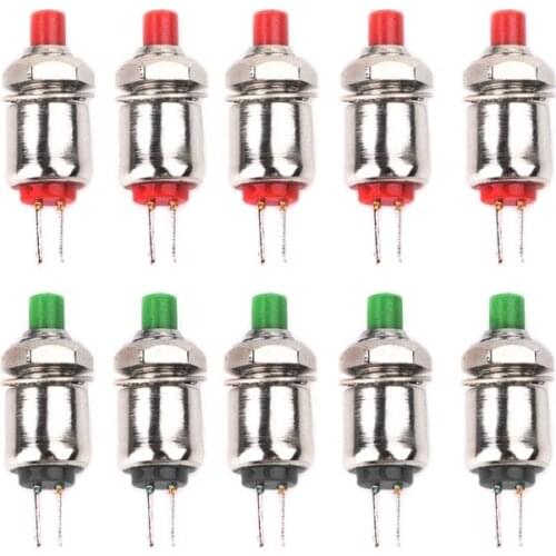 10pcs DS-402 5mm Mini Push Button Switch Spring Return Micro Switches 0.5A 125V