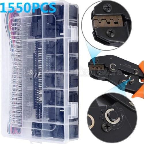 1550Pcs And SN-28B 2.54mm JST-XH Dupont Crimping Tool Pliers Terminal Ferrule Crimper Wire Hand Tool Set 460Pcs Terminals Clamp