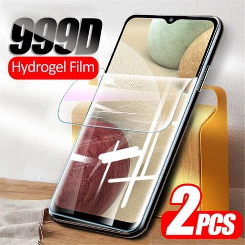 2pcs Full Curved Hydrogel Soft Film For Samsung Galaxy A12 A 12 6.5" SM-A125F/DS Protective Screen Protector Not Tempered Glass