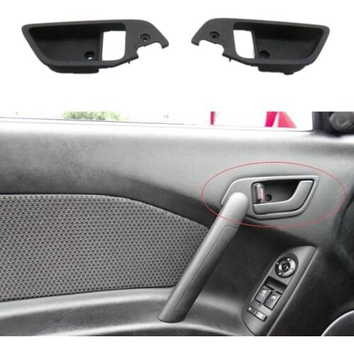 2PCS Car Front Door Inside Handle Catch Black Cover LH+RH Set for Hyundai Tiburon Coupe 2003-2008 826112C000 826212C000