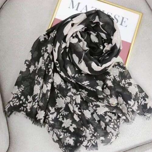 2021 Fashion Newest Floral Printed Pattern Printed Cotton Scarf Shawls Wraps 10pcs/lot