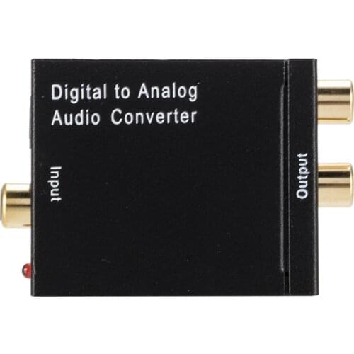 3.5MM RCA Digital to Analog Audio Converter Amplifier Decoder Optical Fiber Coaxial USB DAC Amplifiers USB Cable Spdif Stereo