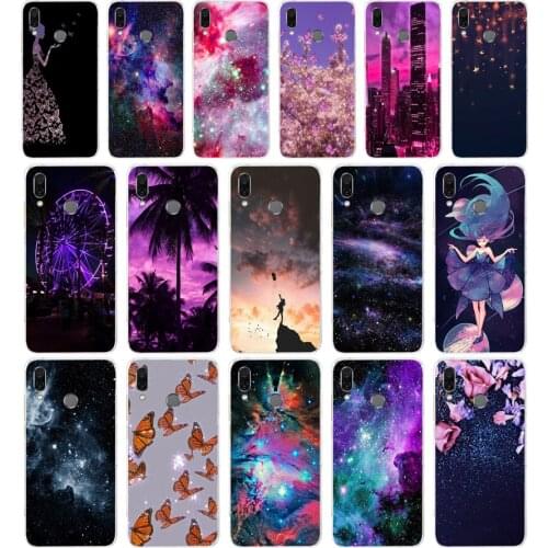 320FG Art Star Tree Sky Space Soft Silicone Tpu Cover phone Case for huawei Honor 8 Lite 8X