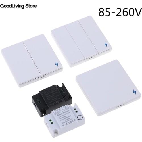433Mhz Wireless RF Remote Control Switch AC 80-240V Lamp Light LED Bulb Wireless Switches Corridor Room Home Wall Panel Switch