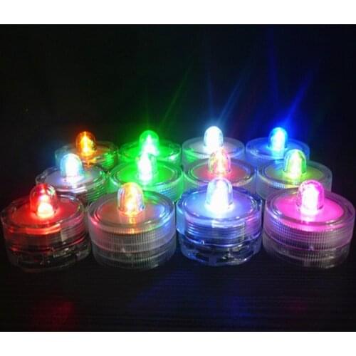5pcs LED Waterproof Candle Light Warm Romantic Holiday Wedding Party Bar Aquarium Light Aquarium Light Electronic Diving Light