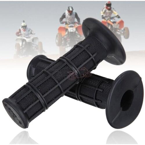 Brand New Black Motorcycle 22mm 7/8" ATV Handlebar Rubber Gel Hand Grips Bike Bar End Universal Fit For Honda Kawasaki Suzuki