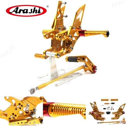 Arashi For HONDA CBR1000RR Non-ABS 2012 - 2017 CNC Rider Adjustable Footrest Foot Pegs Rear Foot Rest CBR 1000 RR 2013 GLOD 2014