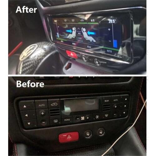 Car Air Conditioner Display AC Panel for Maserati GT/GTS/GF/MC Android 9.0 LCD AC Multimedia Screen