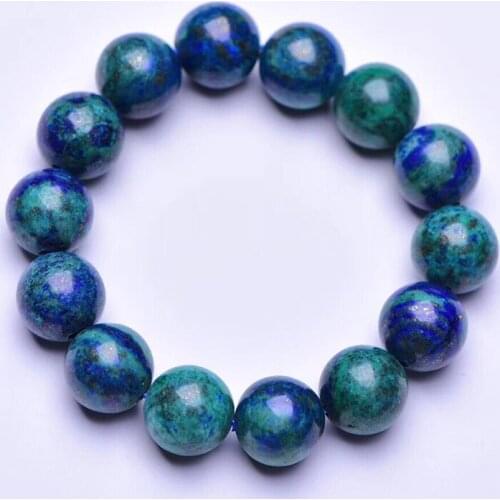 Wholesale JoursNeige Dark Blue Green Natural Stone Bracelets 16mm Round Bead Bracelet Lucky For Men Women Gift Simple Jewelry