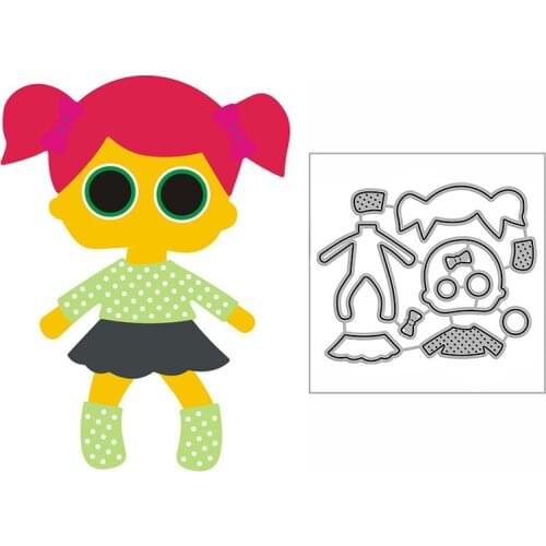 New Girl T-shirt Skirt Craft Embossing Mold 2021 Metal Cutting Dies for DIY Decorative Scrapbooking Album Card Making No Stamps