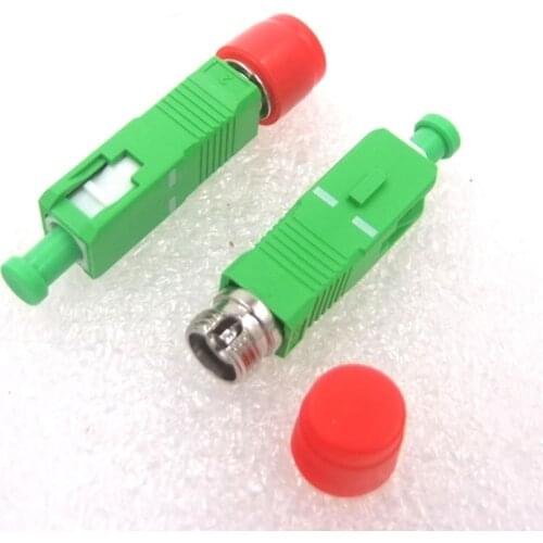 GONGFENG 10PCS New Optical Fiber Connector Single Mode FC/UPC Female SC/APC Male Transfer head Flange Adapter Coupler Wholesale