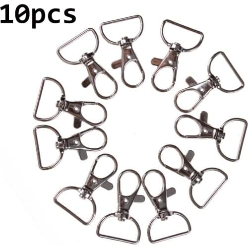 Classic Key Chain Ring Metal Swivel Lobster Clasp Clips Key Hooks Keychain Split Ring DIY Bag Jewelry