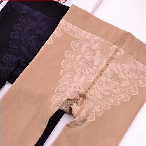 Harajuku Tights Women Girl Thick Spring Autumn 120D Acrylic Fashion Butterfly Warm Solid Shaping Pantyhose