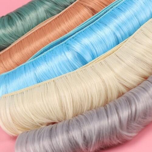 1PC Fringe Dolls Hair Black Brown Khaki DIY Wig for 1/3 1/4 1/6 Doll Handmade Short Curly Wigs Doll Accessories Dolls Wig 5cm