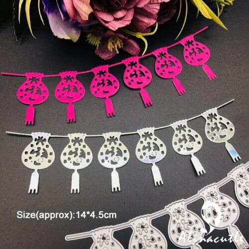Metal Cutting Die Cut Banner Lantern Chinese "FU" Scrapbooking Paper craft album Handmade Card Stencil Cutter Punch Alinacutle
