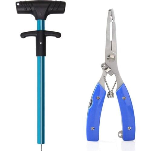 Stainless Steel Hook Remover Fishing Pliers Kit Fishing Hook Extractor Fishing Pliers Fishing Line Cutter Fishing Gear Set