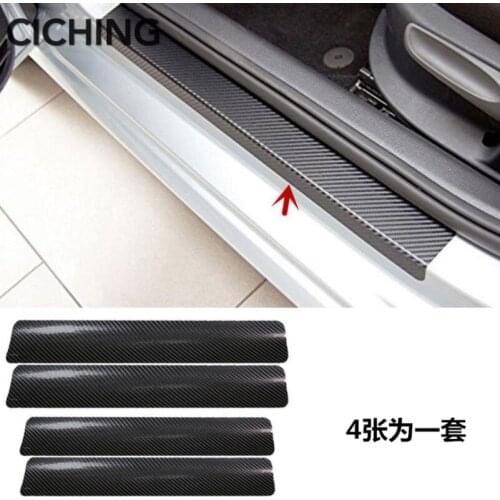 4pcs Car Door Stickers Carbon Fiber Slip Protection Film Anti for Volvo xc60 s60 s80 s40 v60 v40 xc90 v70 xc70 v50 accessories