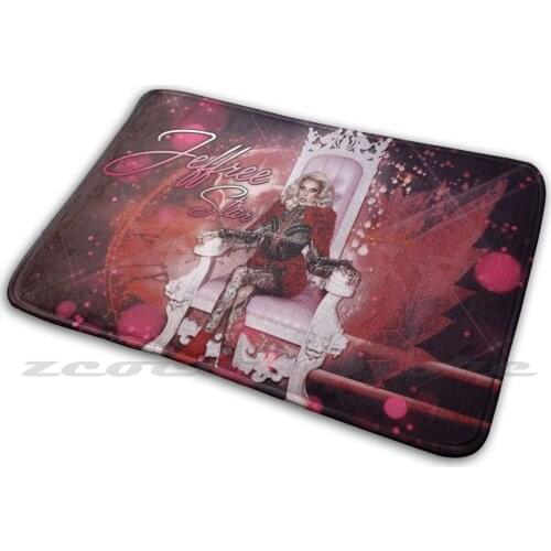 Pink Throne Edit Carpet Water Absorb Non-Slip Door Mat Edit Pink Purple Queen